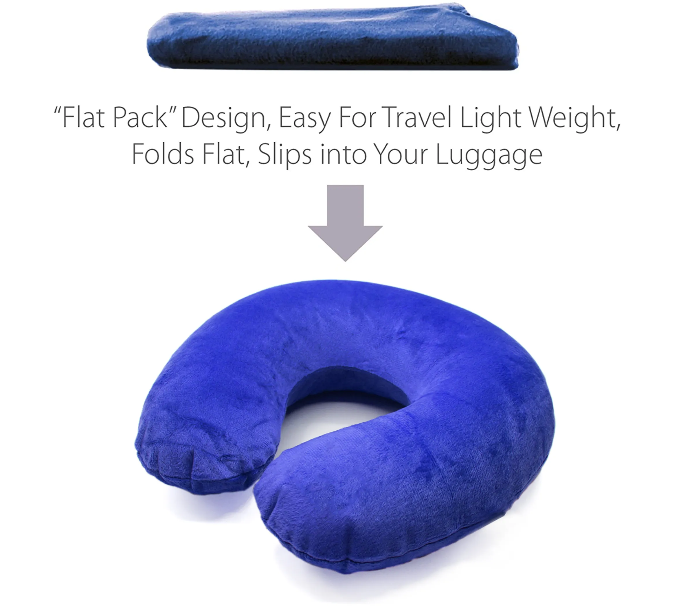Inflatable Neck Pillow with Cover (5 Colors)