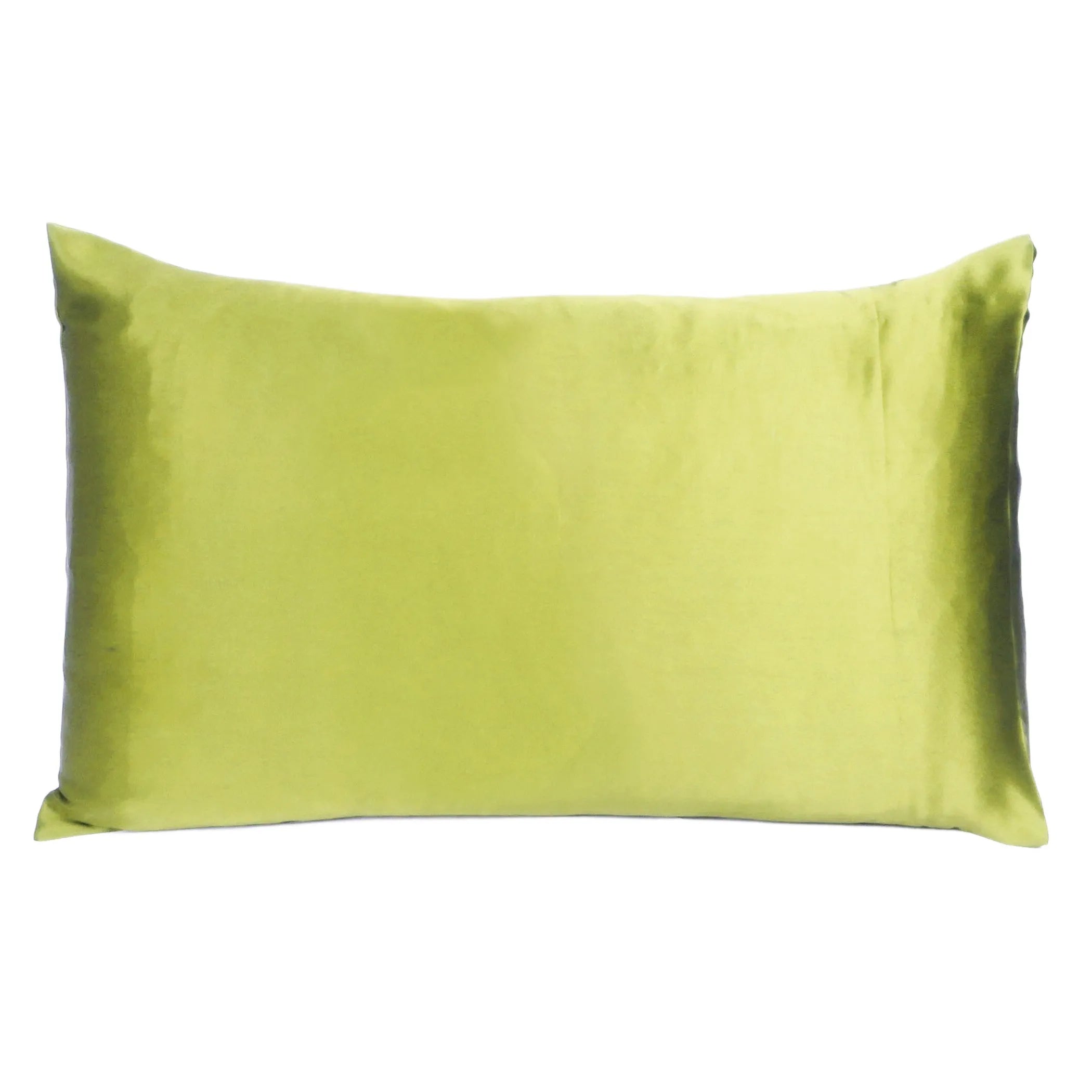 Lemongrass Dreamy Set Of 2 Silky Satin King Pillowcases