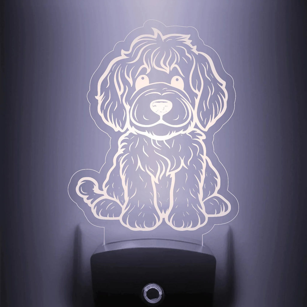 Labradoodle Nightlight |  Cute Dog Puppy LED Night Light