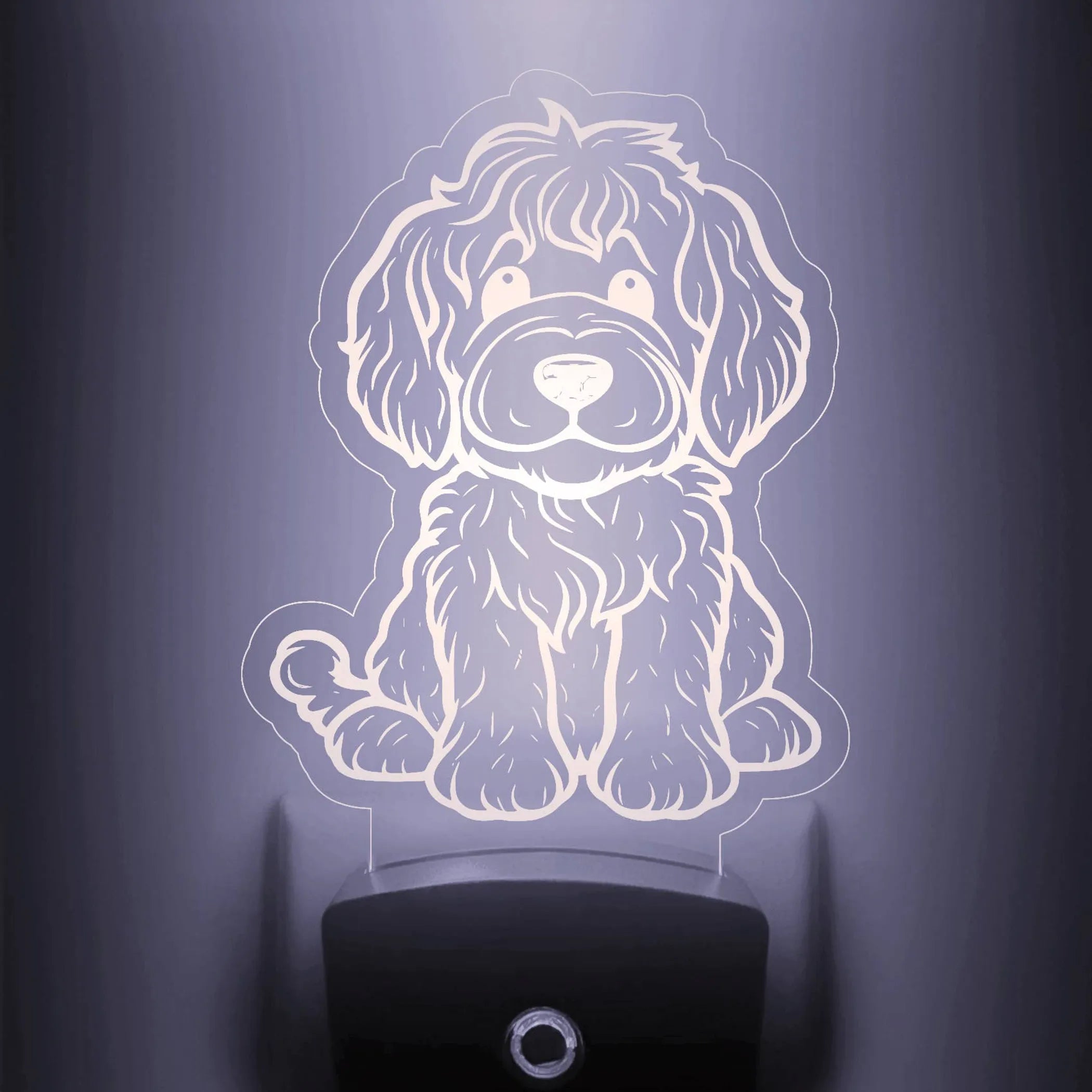 Labradoodle Nightlight |  Cute Dog Puppy LED Night Light