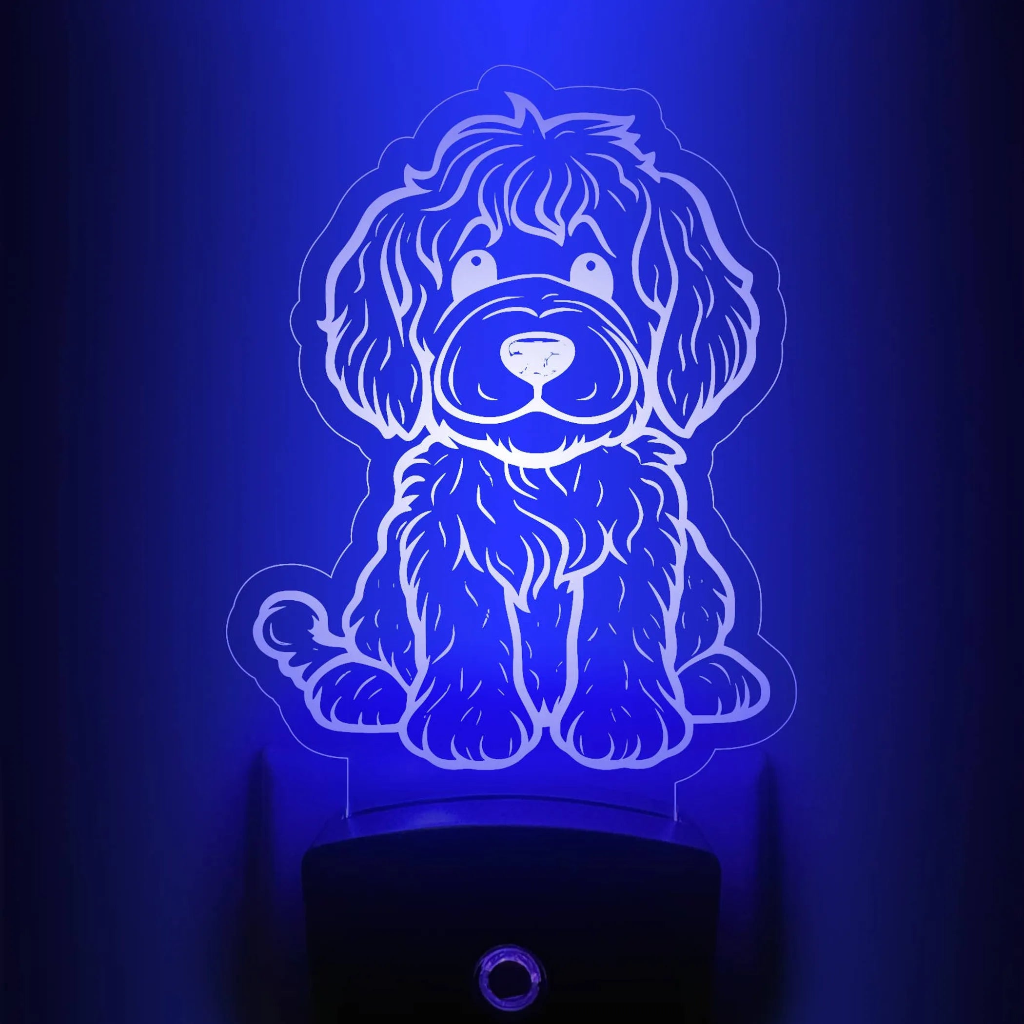 Labradoodle Nightlight |  Cute Dog Puppy LED Night Light