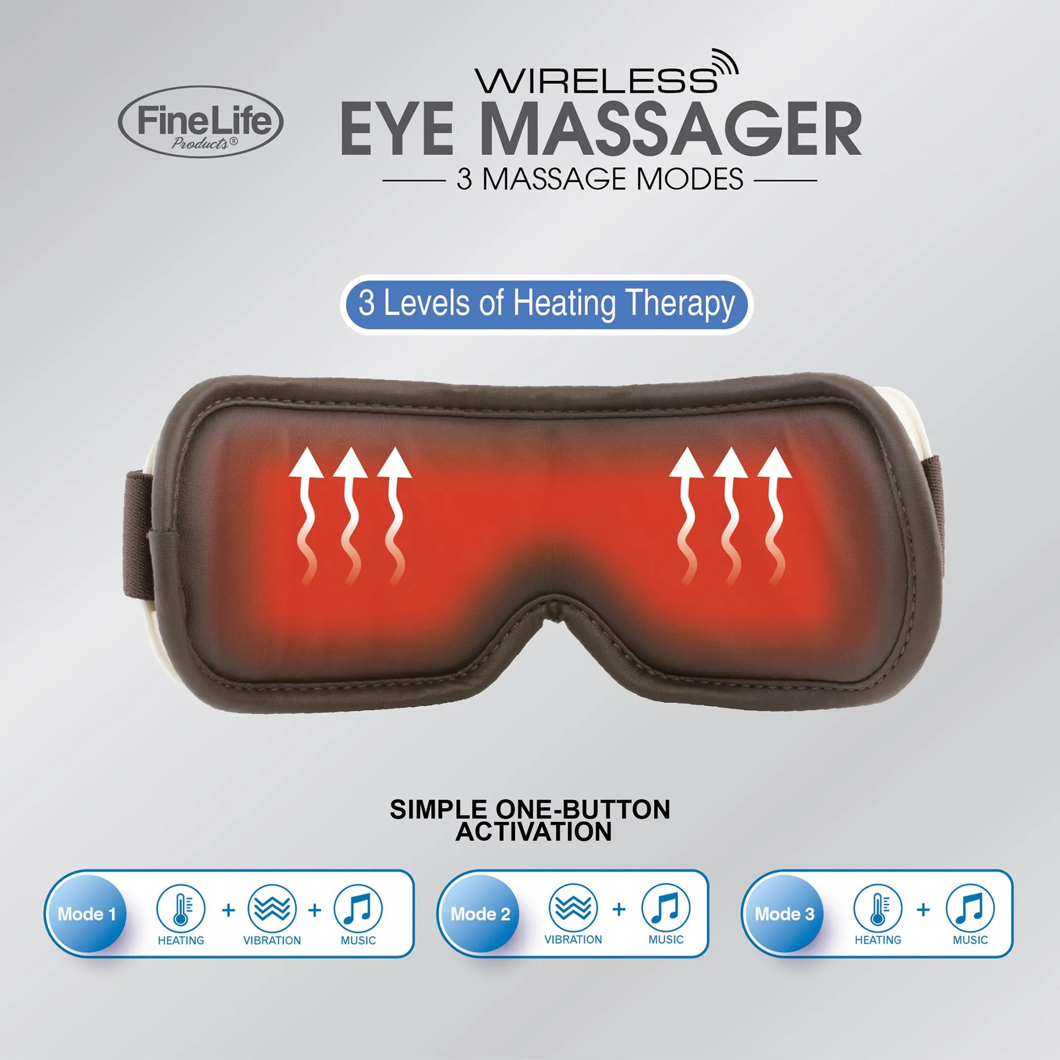 Heated Eye Massager With Integrated Sound Therapy