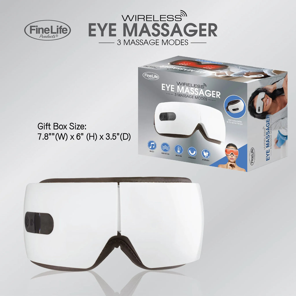 Heated Eye Massager With Integrated Sound Therapy